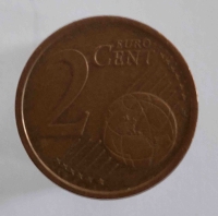 2 евроцента  2002г. Германия.  A,  состояние VF - Мир монет