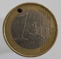 1 евро 2002.г. Германия. F,  состояние VF - Мир монет