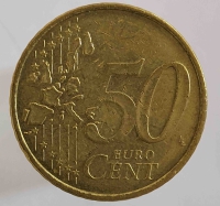 50 евроцентов  2002.г. Германия. F,  состояние VF - Мир монет