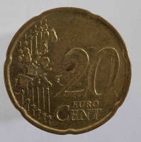 20 евроцентов  2002.г. Германия. D,  состояние VF - Мир монет