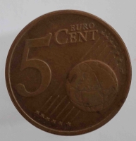  5 евроцентов  2002.г. Германия. A,  состояние VF - Мир монет