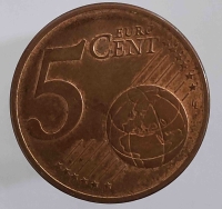  5 евроцентов  2009.г. Германия. D,  состояние VF - Мир монет