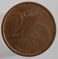 2 евроцента  2004.г. Германия. D,  состояние VF - Мир монет