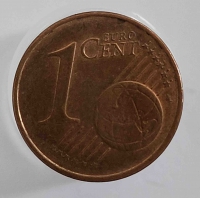 1 евроцент  2002.г. Германия. F,  состояние VF - Мир монет