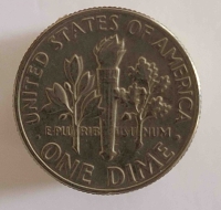 10 центов  1980г. США, состояние UNC - Мир монет