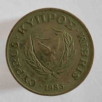 5 центов 1983г. Кипр, состояние VF - Мир монет