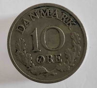 10 эре 1968г. Дания, состояние XF - Мир монет