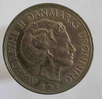 1 крона 1965г. Дания, состояние XF - Мир монет