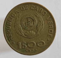 1 эскудо 1977г. Кабо-Верде, состояние XV - Мир монет