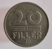 20 филлеров 1968г. Венгрия, состояние VF - Мир монет