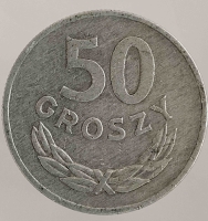 50 грошей 1970г.Польша, состояние AU - Мир монет