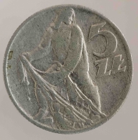 5 злотых 1959г. Польша, состояние XF - Мир монет