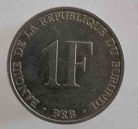 1 франк  1978г.Бурунди , состояние XF  - Мир монет
