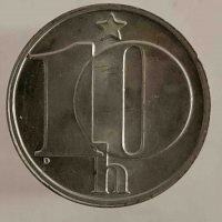 10 геллеров 1978 г. Чехословакия , состояние XF - Мир монет