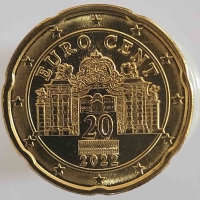 20 евроцентов 2022г. Австрия, состояние UNC - Мир монет