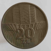 20 злотых 1973г. Польша, состояние XF - Мир монет