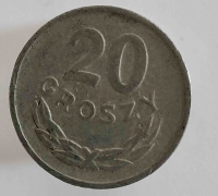 20 грошей 1962г. Польша, состояние VF - Мир монет
