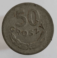 50 грошей 1949г. Польша, состояние VF - Мир монет