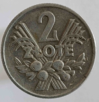 2 золотых 1960г. Польша, состояние VF - Мир монет