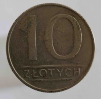 10 злотых 1987г. Польша, состояние XF - Мир монет