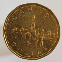 1 доллар 1992 г. Канада, состояние VF - Мир монет