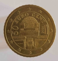  50 евроцентов 2006г. Австрия, состояние VF - Мир монет