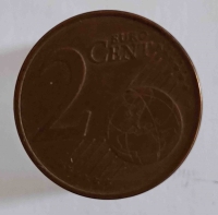 2 евроцента 2002г. Греция, состояние VF  - Мир монет