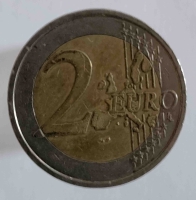 2 евро 1999г. Франция, регулярный чекан . состояние VF  - Мир монет