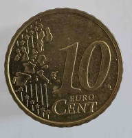 10 евроцентов  2002г. Австрия, состояние VF - Мир монет