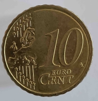 10 евроцентов  2008г. Австрия, состояние VF - Мир монет