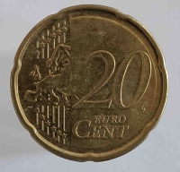 20 евроцентов 2015 г. Франция.  состояние VF - Мир монет