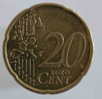 20 евроцентов 1999 г. Франция.  состояние VF - Мир монет