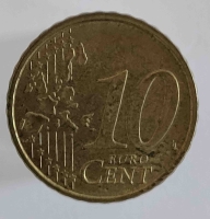 10 евроцентов 2002г.  Италия , состояние VF  - Мир монет