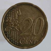 20 евроцентов 2002г.  Италия , состояние VF  - Мир монет