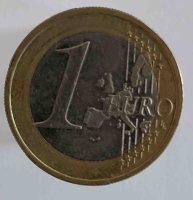 1 евро 2002. Германия , A. состояние VF  - Мир монет