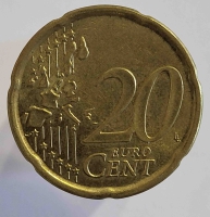  20 евроцентов 2002г. Испания , состояние VF  - Мир монет
