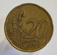 20 евроцентов 2001 г. Франция.  состояние VF - Мир монет