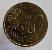 10 евроцентов 2002 г. Франция.  состояние VF - Мир монет