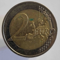 2 евро 2016 г. Франция. регулярный чекан , состояние VF - Мир монет