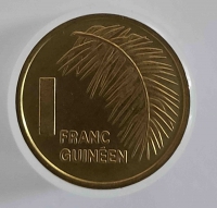 1 франк 1985г. Гвинея, состояние UNC - Мир монет