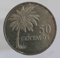 50 сентавос 1977г. Гвинея-Бисау. Пальма. Герб, состояние XF - Мир монет