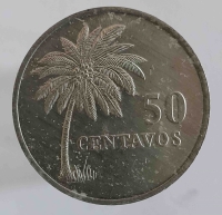 50 сентавос 1977г. Гвинея-Бисау. Пальма. Герб, состояние XF - Мир монет