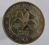 20 нгве 1981г. Замбия. ФАО, состояние UNC - Мир монет
