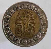 1 фунт 2018г .Египет. Тутанхамон,состояние XF - Мир монет