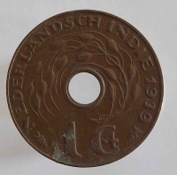 1 цент 1936г. Нидерландская Ост-Индия, состояние VF-XF - Мир монет