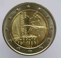 2 евро 2009г. Италия.200 лет со дня рождения Луи Брайля, из ролла. - Мир монет