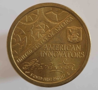 1 доллар 2018 г.  США. Р .  Инновации. Подпись президента Джорджа Вашингтона на первом  патенте , состояние UNC. - Мир монет