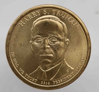 1 доллар 2015г. США.  D. Гарри Трумен(1945-1953), 33-й президент, состояние UNC - Мир монет