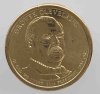 1 доллар 2012г. США. D.  Гровер Кливленд(1885-1889), 22-й президент,  состояние UNC. - Мир монет