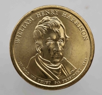 1 доллар 2009г. США.  D.  Уильям Гаррисон(1841-1841), 9-й президент, состояние UNC - Мир монет